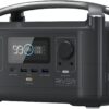 EF ECOFLOW RIVER 288Wh Portable Power Station,3 x 600W(Peak 1200W) AC Outlets & LED Flashlight, Fast Charging Silent Solar Generator (Solar Panel Optional) for Emergencies Home Outdoor Camping RV