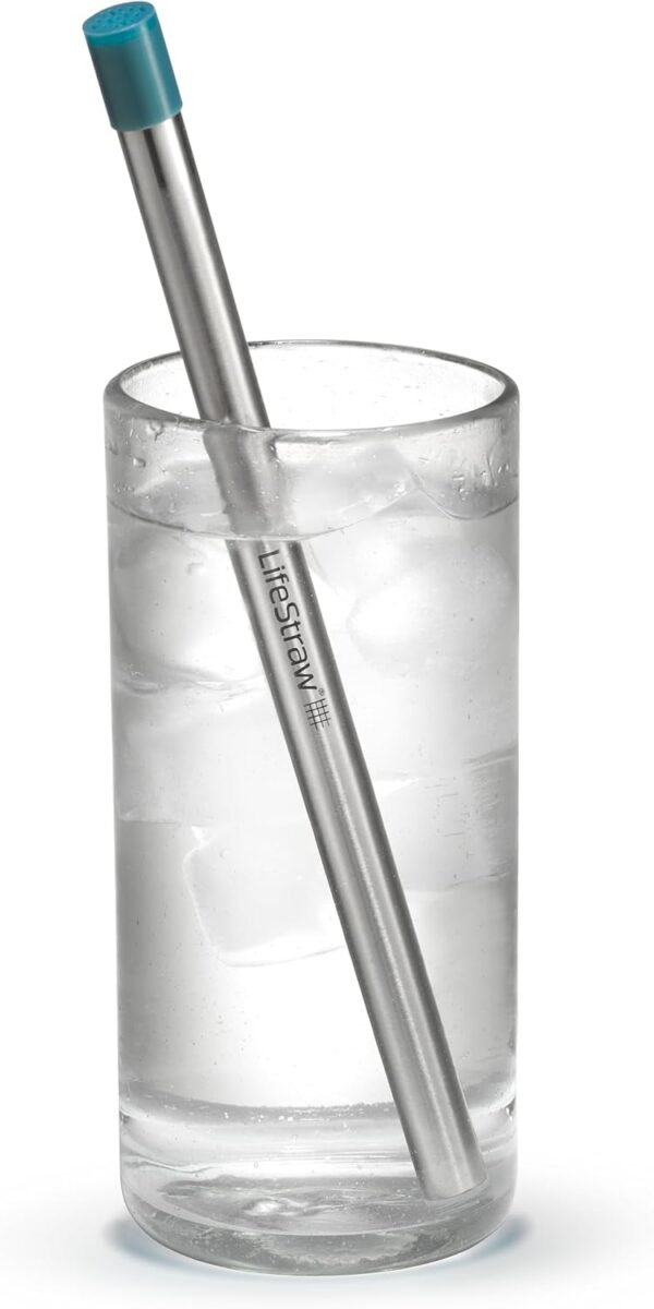 LifeStraw Sip – Reusable Stainless Steel Water Filter Drinking Straw - Image 4