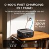 EF ECOFLOW Portable Power Station RIVER 3, 245Wh LiFePO4 Battery Power Station, 300W Up to 600W AC Output, <20 MS UPS & <30 dB, 1Hr Fast Charging Solar Generator for Outdoor/Camping/Home Use - Image 2