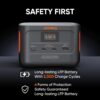 Jackery Explorer 100 Plus Power Station, 99Wh LiFePO4 Battery Power Bank, 3-Port 128W Portable Charger, PD 3.0 Fast Charge, Compatible with MacBook Pro/Air, iPhone 15/14 Series (Solar Panel Optional) - Image 6