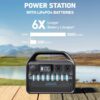 Anker 535 Portable Power Station, 512Wh Solar Generator (Solar Panel Optional) with LiFePO4 Battery Pack, 500W 9-Port Powerhouse, 4 AC Outlets, 60W USB-C PD Output, LED Light for Outdoor (Renewed) - Image 2