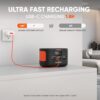 Jackery Explorer 100 Plus Power Station, 99Wh LiFePO4 Battery Power Bank, 3-Port 128W Portable Charger, PD 3.0 Fast Charge, Compatible with MacBook Pro/Air, iPhone 15/14 Series (Solar Panel Optional) - Image 3
