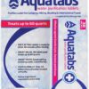 Aquatabs 49mg Water Purification Tablets (30 Pack). Water Filtration System for Hiking, Backpacking, Camping, Emergencies, Survival, and Home-Use. Easy to Use Water Treatment and Disinfection.