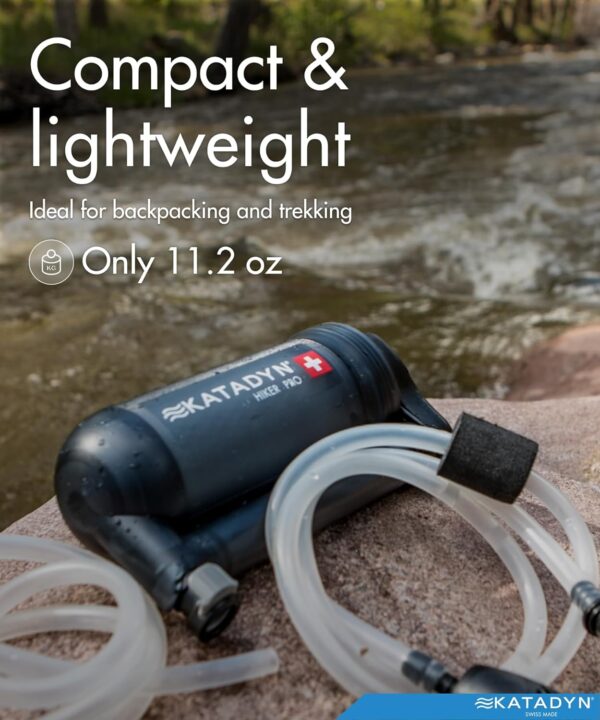 Katadyn Hiker Pro Hand Pump Water Filter for Backpacking, Camping, Emergency Survival - Image 5