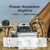 EF ECOFLOW RIVER 2 Portable Power Station, 256Wh LiFePO4 Battery, 1-Hour Fast Charge, Up to 600W AC Outlets, Solar Generator for Camping/Outdoor/Home Backup, Includes Solar Charging Cable - Image 4