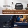 Anker 535 Portable Power Station, 512Wh Solar Generator (Solar Panel Optional) with LiFePO4 Battery Pack, 500W 9-Port Powerhouse, 4 AC Outlets, 60W USB-C PD Output, LED Light for Outdoor (Renewed) - Image 3