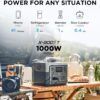 EF ECOFLOW Portable Power Station RIVER 2 Max 500, 499Wh LiFePO4 Battery/ 1 Hour Fast Charging, Up To 1000W Output Solar Generator (Solar Panel Optional) for Outdoor Camping/RVs/Home Use - Image 4