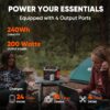Jackery Portable Power Station Explorer 240, 240Wh Backup Lithium Battery, 110V/200W Pure Sine Wave AC Outlet, Solar Generator for Outdoors Camping Travelling and Emergencies. (Solar Panel Separate) - Image 3