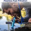 Membrane Solutions Straw Water Filter, Survival Filtration Portable Gear, Emergency Preparedness, Supply for Drinking Hiking Camping Travel Hunting Fishing Team Family Outing - Image 3