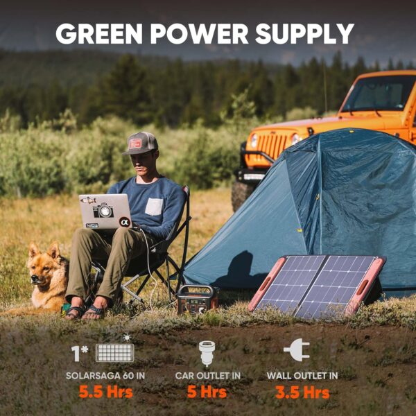 Jackery Portable Power Station Explorer 240, 240Wh Backup Lithium Battery, 110V/200W Pure Sine Wave AC Outlet, Solar Generator for Outdoors Camping Travelling and Emergencies. (Solar Panel Separate) - Image 2
