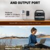 Anker 521 Portable Power Station Upgraded with LiFePO4 Battery, 256Wh 6-Port PowerHouse, 300W (Peak 600W) Solar Generator (Solar Panel Optional), 2 AC Outlets, 60W USB-C PD Output, Outdoor Generator - Image 5