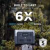 EF ECOFLOW Portable Power Station RIVER 2 Max 500, 499Wh LiFePO4 Battery/ 1 Hour Fast Charging, Up To 1000W Output Solar Generator (Solar Panel Optional) for Outdoor Camping/RVs/Home Use - Image 5