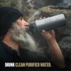 GRAYL GeoPress Titanium 24 oz Water Purifier Bottle - Filter for Hiking, Camping, Survival, Travel (Covert Black) - Image 6