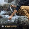 GRAYL GeoPress Titanium 24 oz Water Purifier Bottle - Filter for Hiking, Camping, Survival, Travel (Covert Black) - Image 4